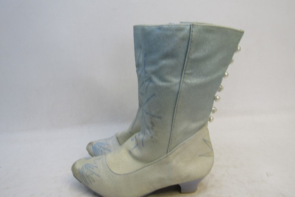 Disney Store Toddler Size 2/3 FROZEN Glitter Zip Boots